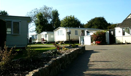 The park entrance and gardens